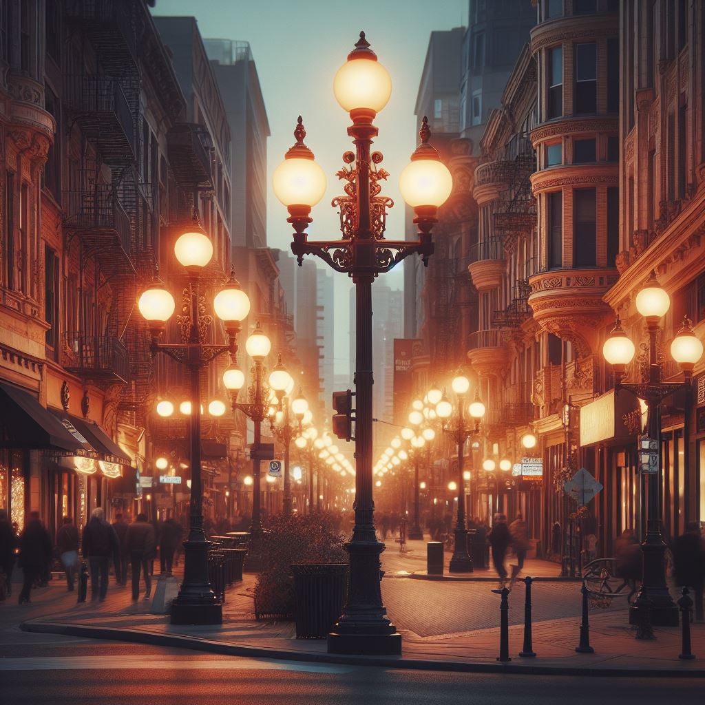 уличный фонарь фото